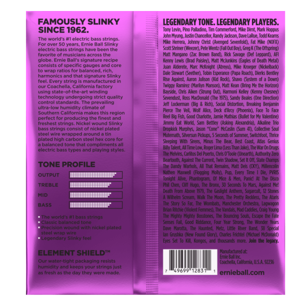 Ernie Ball Power Slinky Nickel Wound Electric Bass Strings