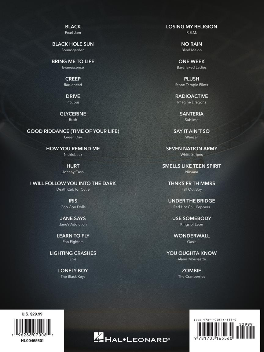 Alternative Rock Guitar Tab Anthology