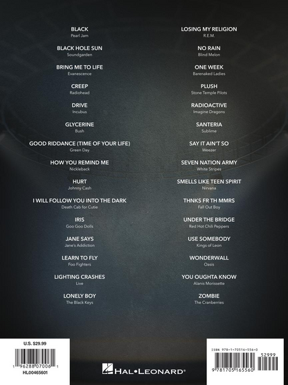 Alternative Rock Guitar Tab Anthology