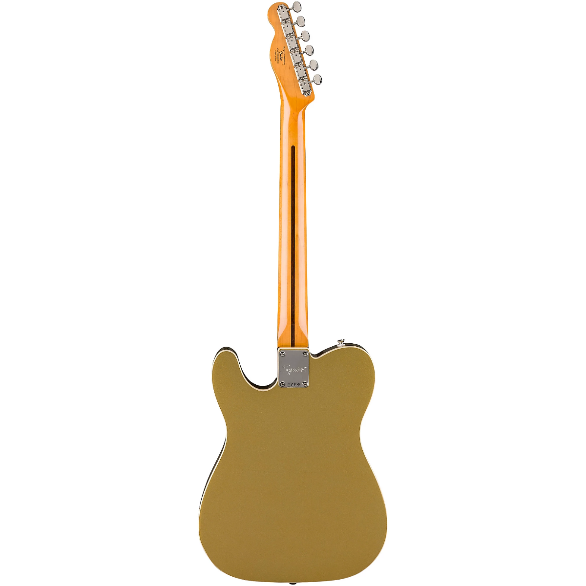 Squier Classic Vibe '60s Custom Telecaster SH with Bigsby Electric Guitar in Aztec Gold