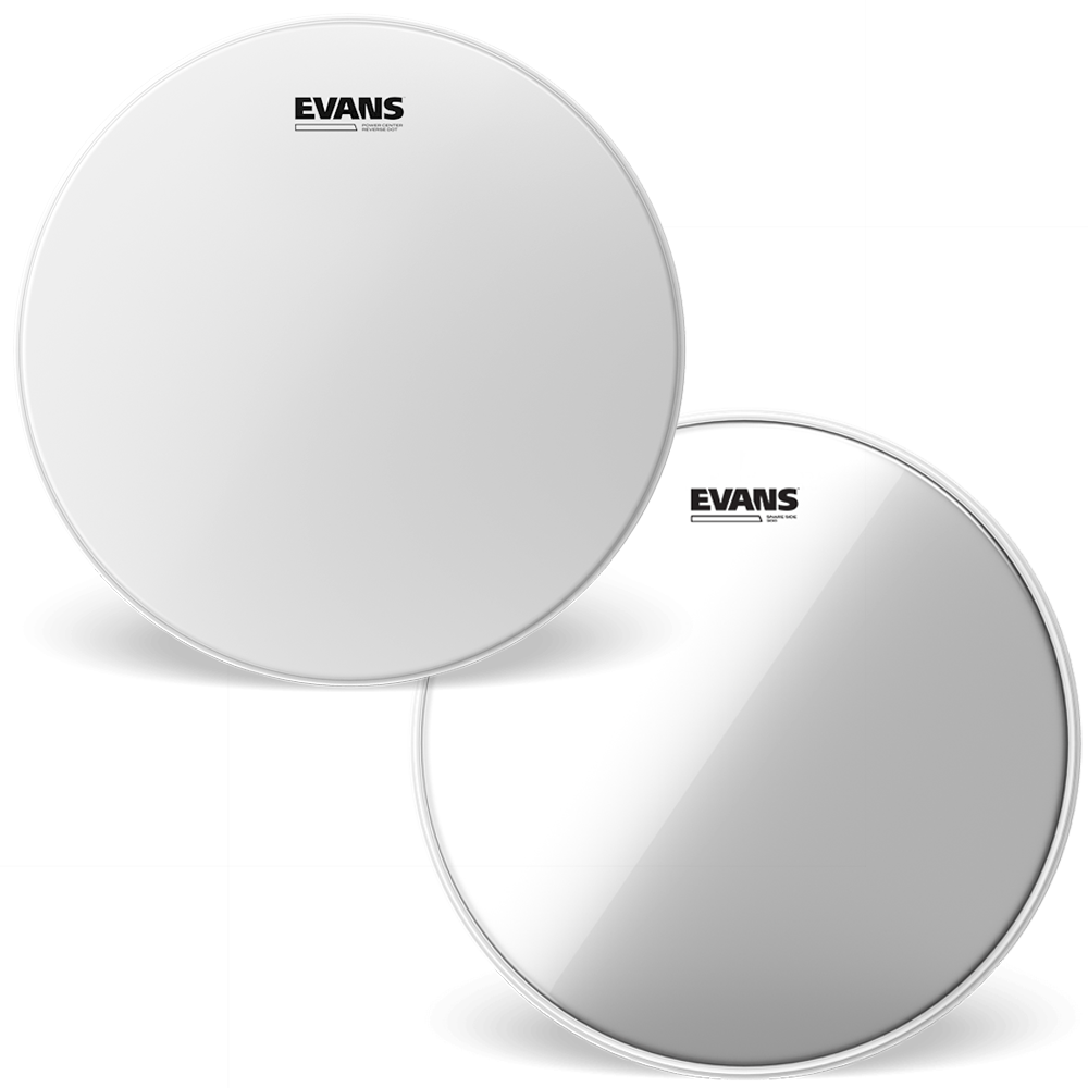 Evans 14" Power Center Reverse Dot Coated Drumhead & H30 Combo Pack