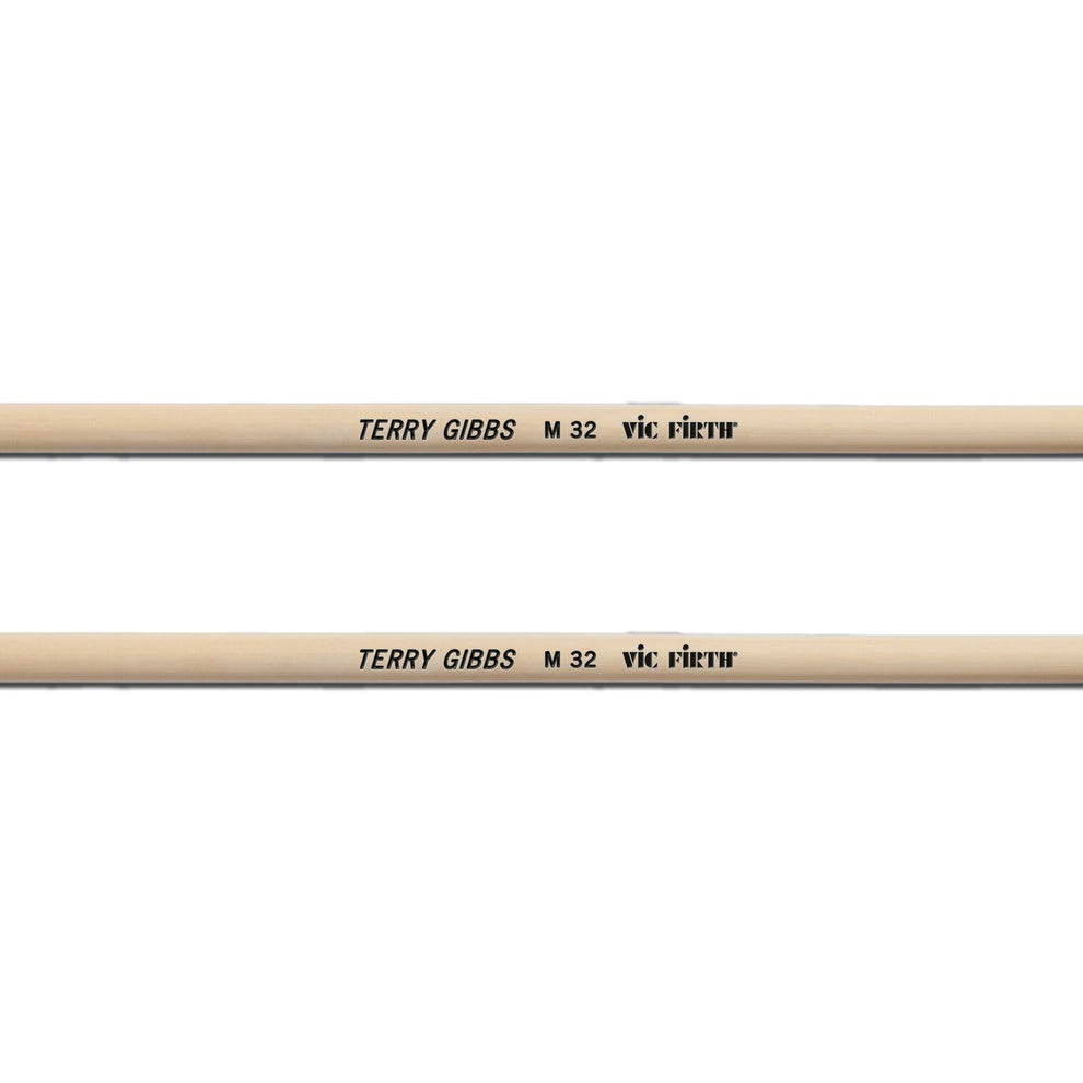Vic Firth M32 Terry Gibbs Signature Medium hard Keyboard Mallet in Green Cord