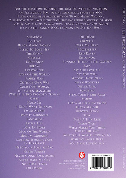 The Best Of Fleetwood Mac Chord Songbook
