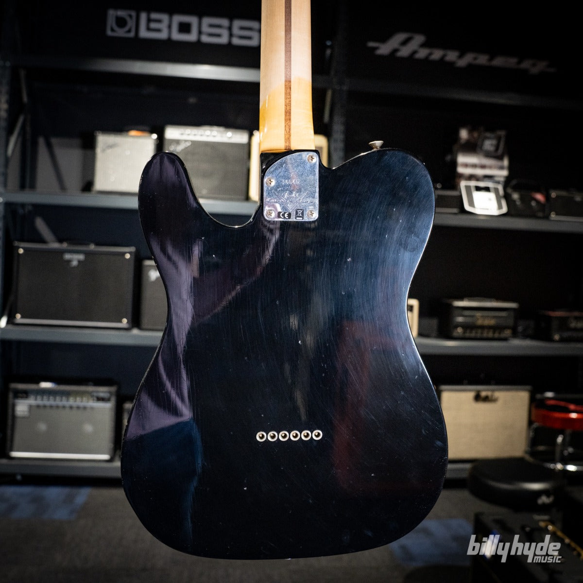 Fender Custom Shop 1970s Telecaster Thinline Journeyman in Aged Black