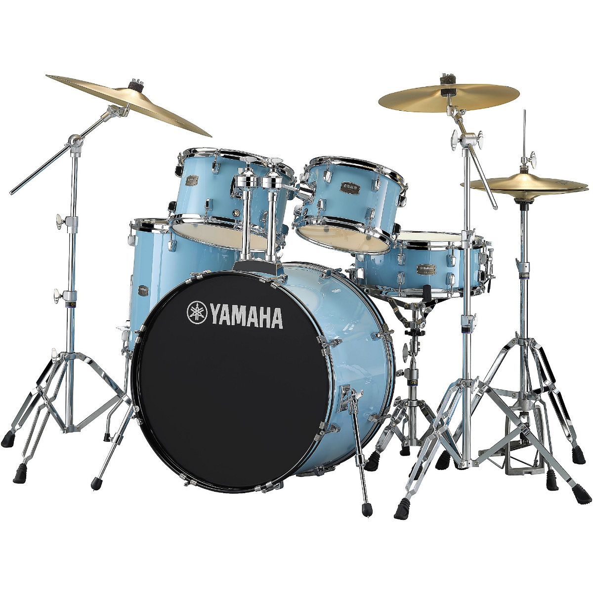 Yamaha Rydeen Euro 5-Piece Drum Kit in Gloss Pale Blue