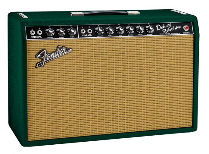 Fender '65 Deluxe Reverb Vintage Reissue | Limited Edition British Racing Green w/ Eminence GA-SC64 Speaker