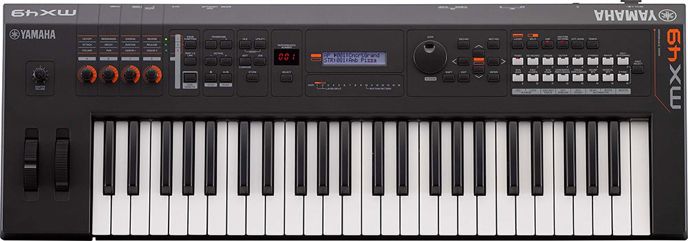 Yamaha MX49 BK 49 note Synthesiser in Black