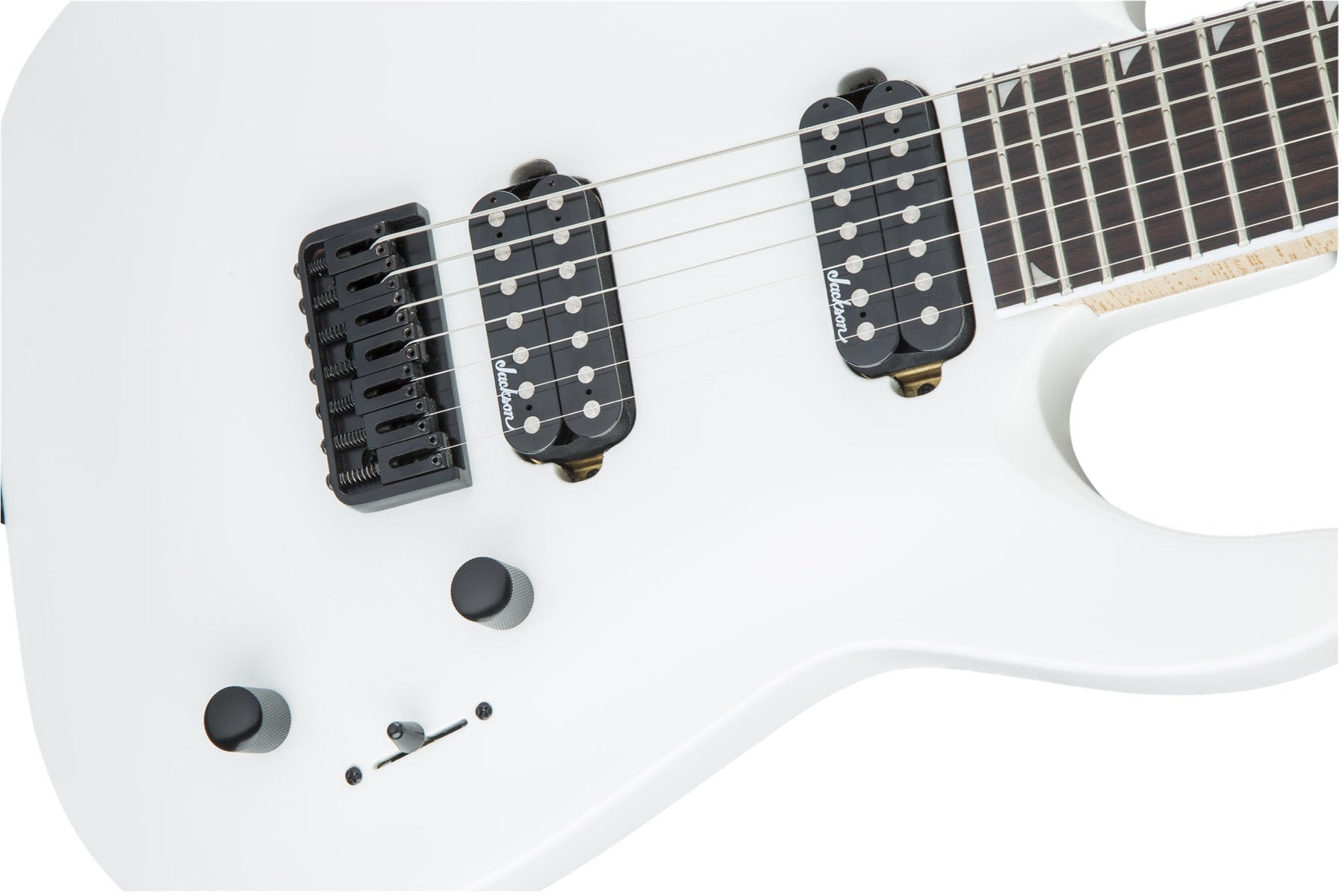 Jackson JS Series Dinky Arch Top JS32 7 DKA HT 7 String in Snow White