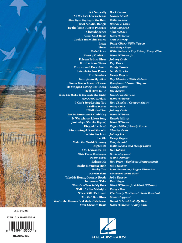 The Great American Country Songbook Easy Guitar Tab