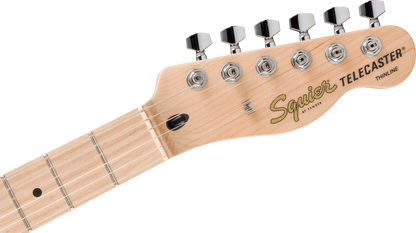 Squier FSR Affinity Series Telecaster Thinline, Maple Fingerboard, Black Pickguard in Metallic Black