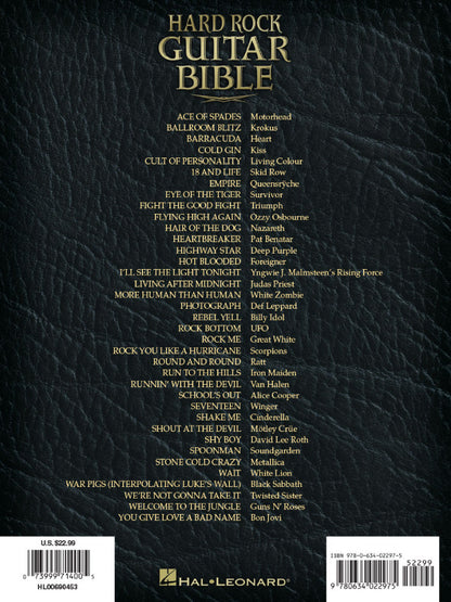 Hard Rock Guitar Bible 2nd Edition Recorded Version Guitar Tab