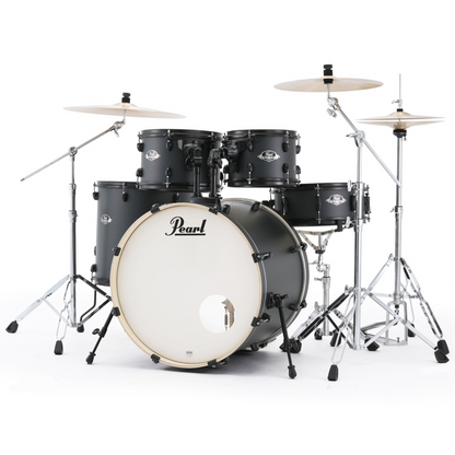 Pearl Export Limited 5-Piece Fusion Plus Drum Kit in  Graphite Slate with Black Hardware