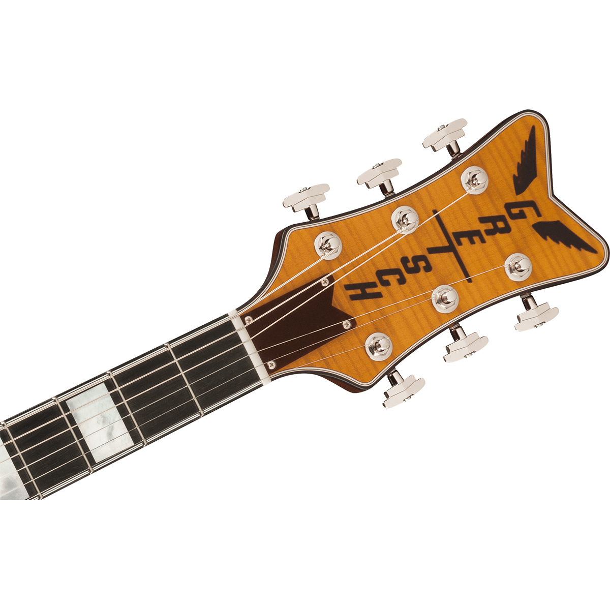 Gretsch G6134TFM-NH Nigel Hendroff Signature Penguin Electric Guitar in Amber Flame