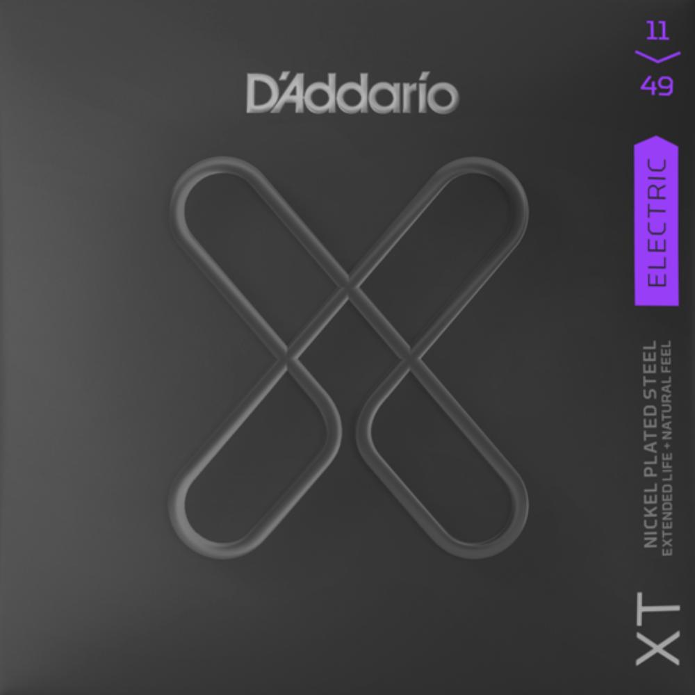 D'Addario XTE1149 XT Nickel Plated Steel Electric Guitar Strings Medium .011-.049  Gauge