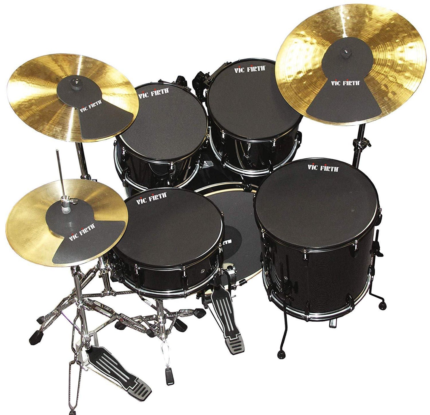 Vic Firth Drum & Cymbal Mute PrePack 10"/12"/14"/16"/22" Hi Hat and Cymbals 2