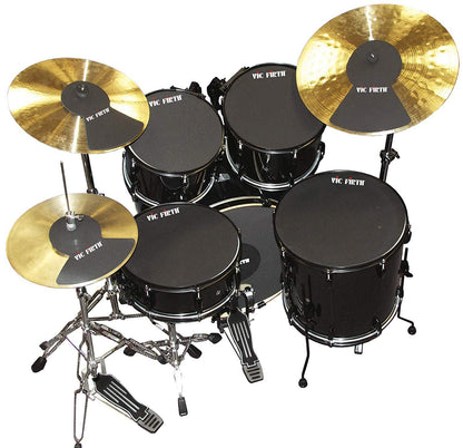 Vic Firth Drum & Cymbal Mute PrePack 10"/12"/14"/16"/22" Hi Hat and Cymbals 2