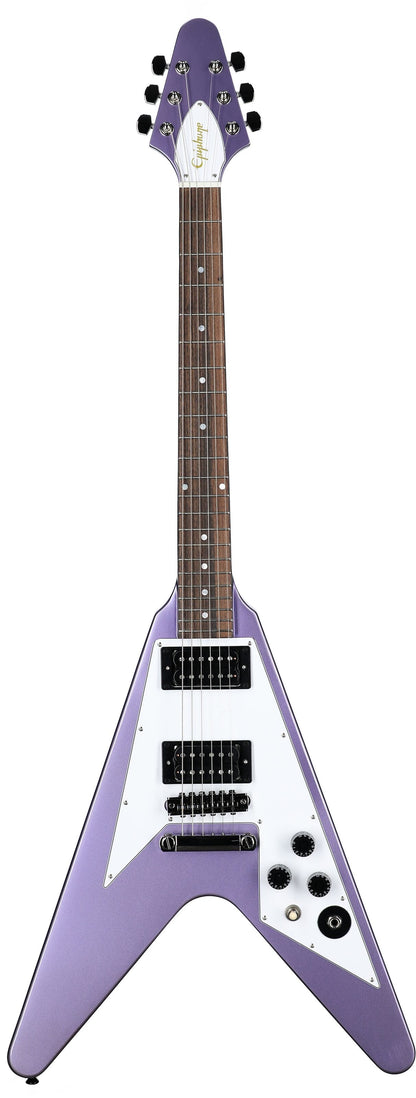 Epiphone Kirk Hammett 1979 Flying V Electric Guitar In Purple