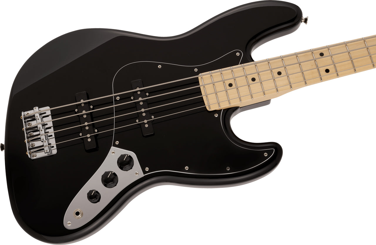 Fender Made in Japan Hybrid II Jazz Bass, Maple Fingerboard in Black