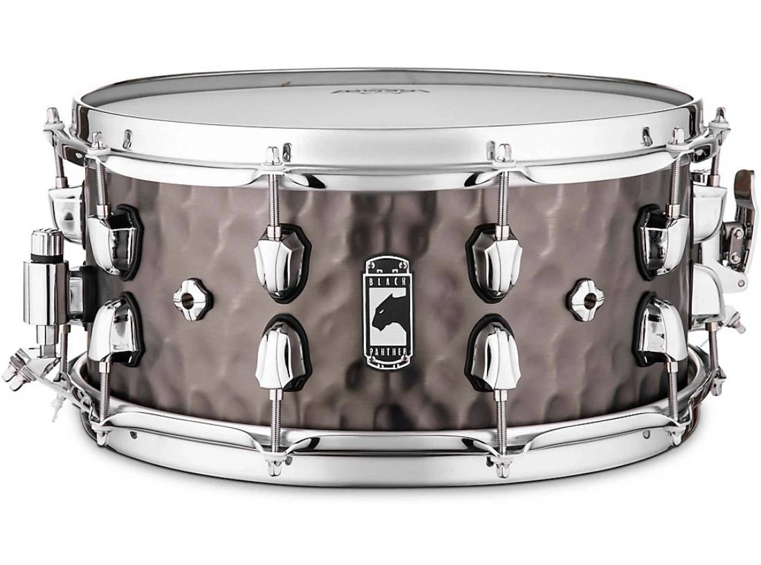 Black Panther Persuader 14" x 6.5" Hammered Brass Snare Drum