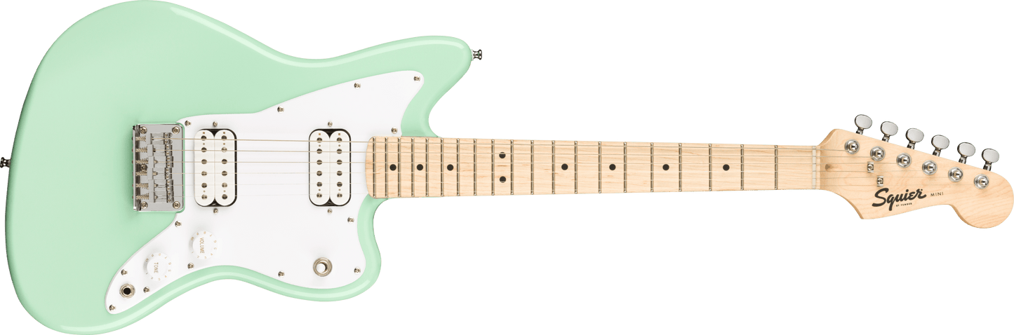 Squier Mini Jazzmaster HH, Maple Fingerboard in Surf Green