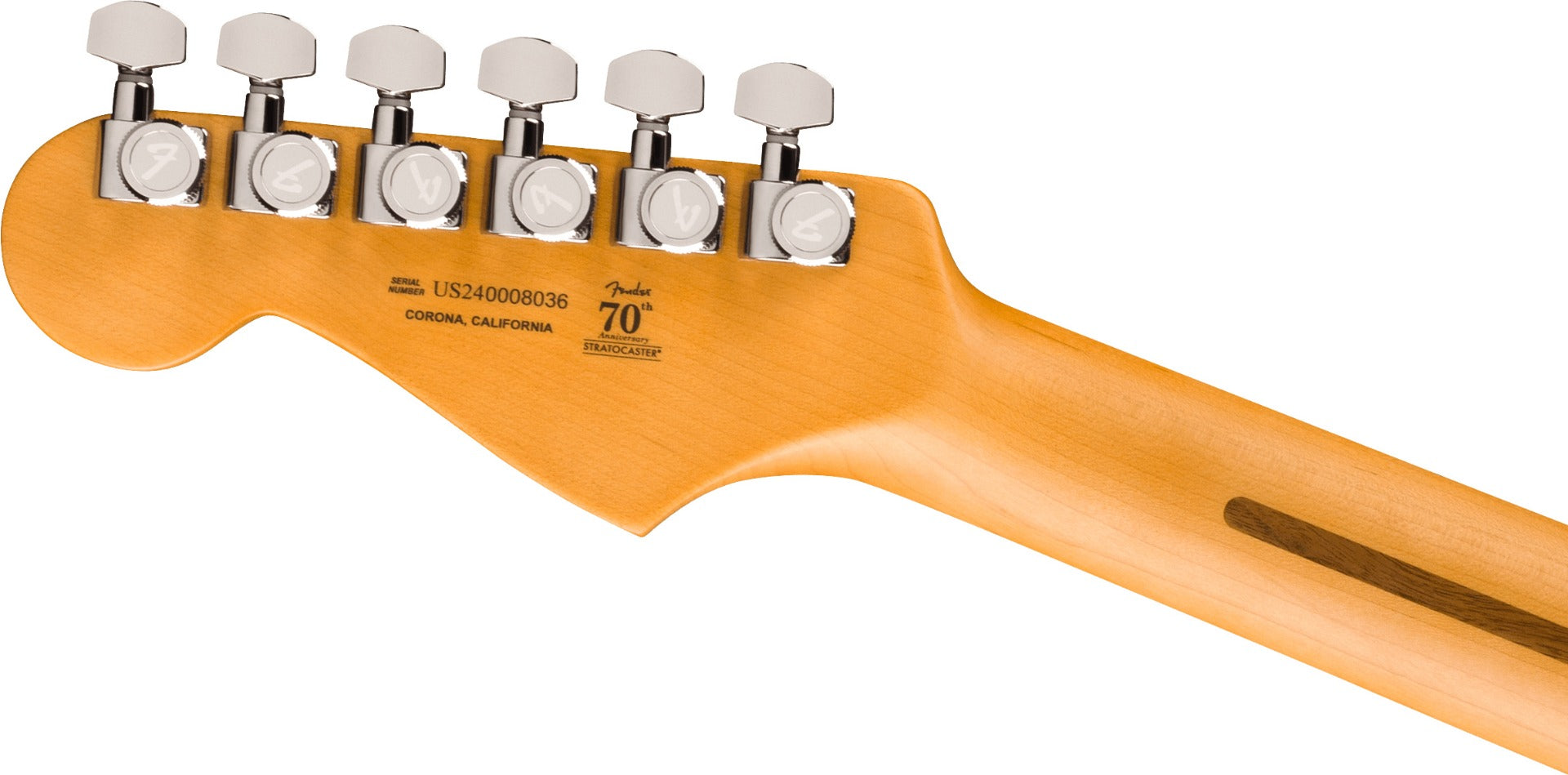 Fender American Ultra II Stratocaster, Ebony Fingerboard in Texas Tea