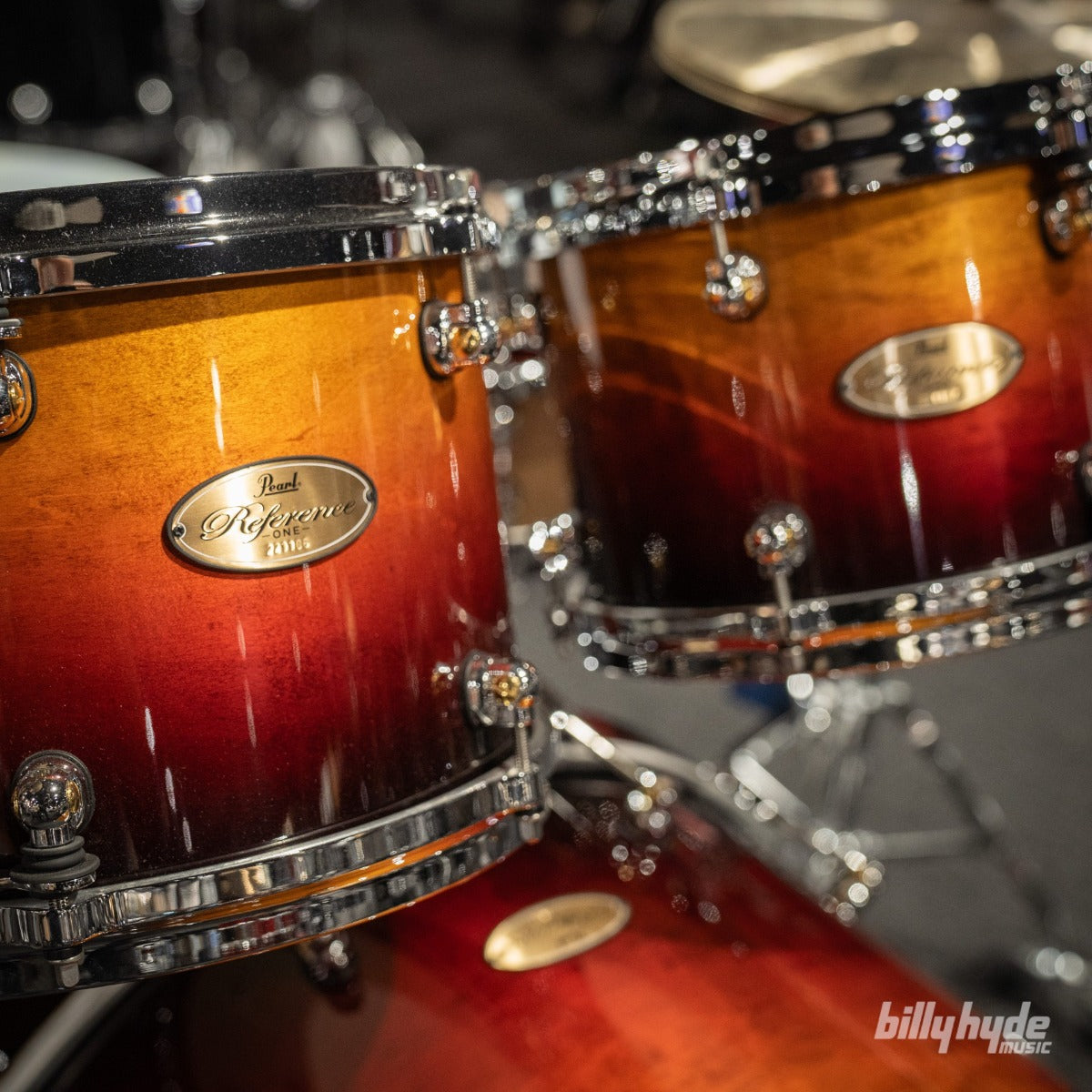 Pearl Reference One 22" 4-Piece Shell Pack with L-Arm Mounts  in Cherry Amber Fade
