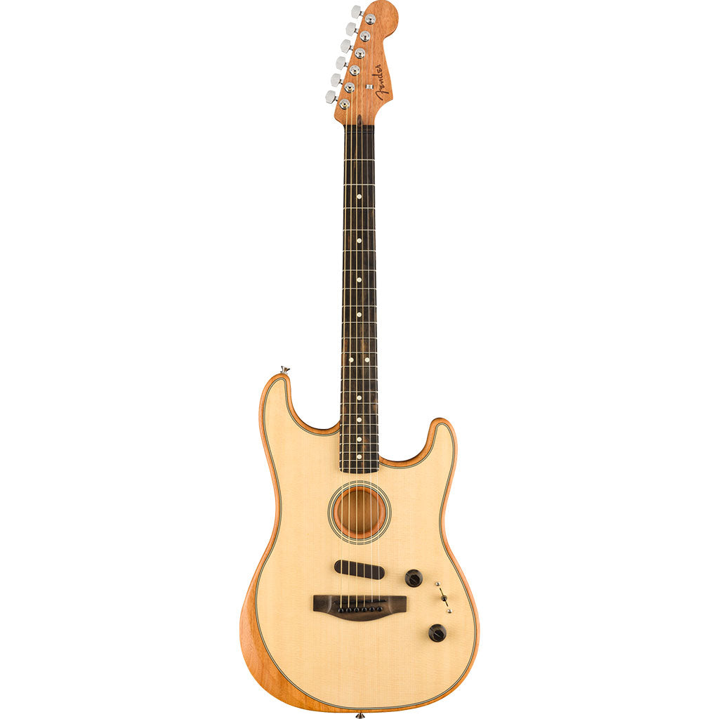 Fender American Acoustasonic Stratocaster, Ebony Fingerboard in Natural