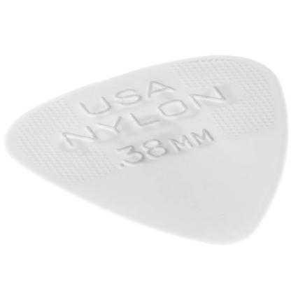 Jim Dunlop Nylon Standard Guitar Picks .38mm 12 Pack in White