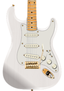 Fender American Vintage II 1957 Stratocaster, Ash Body, Gold Hardware, AAA Flame Maple Neck, White Blonde