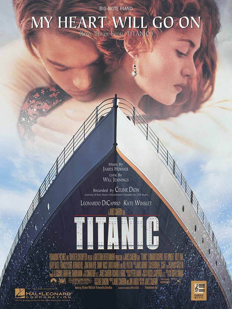 My Heart Will Go On Love Theme From Titanic Big Note Piano S/S