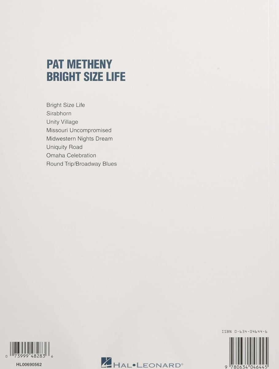 Pat Metheny Bright Size Life Guitar Tab