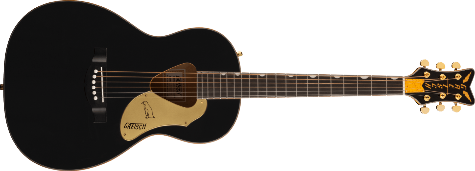 Gretsch G5021E Rancher Penguin Parlor Acoustic Electric in Black