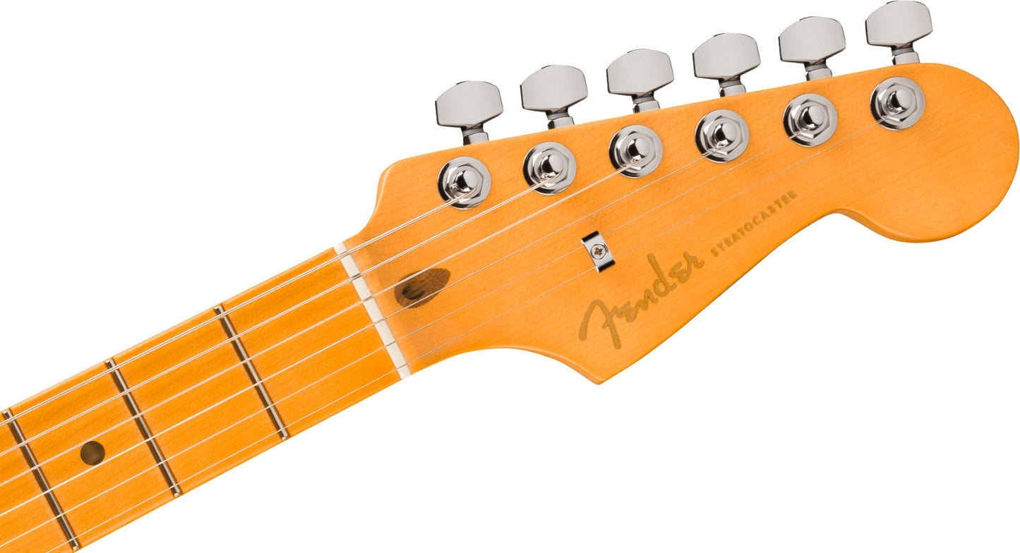 Fender American Ultra II Stratocaster HSS, Maple Fingerboard in Solar Flare