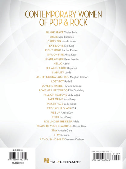 Contemporary Women Of Pop & Rock PVG 2nd Edition