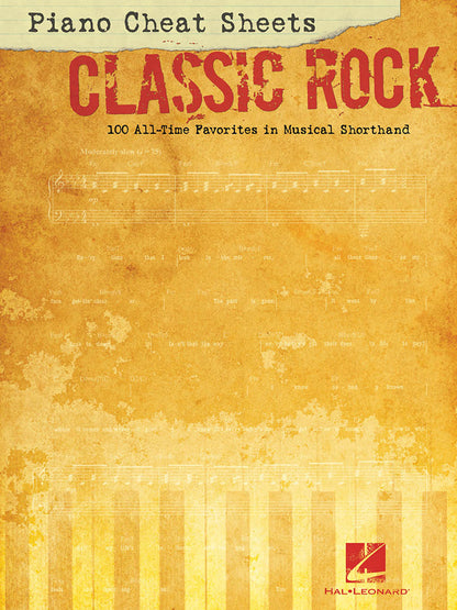 Piano Cheat Sheets Classic Rock