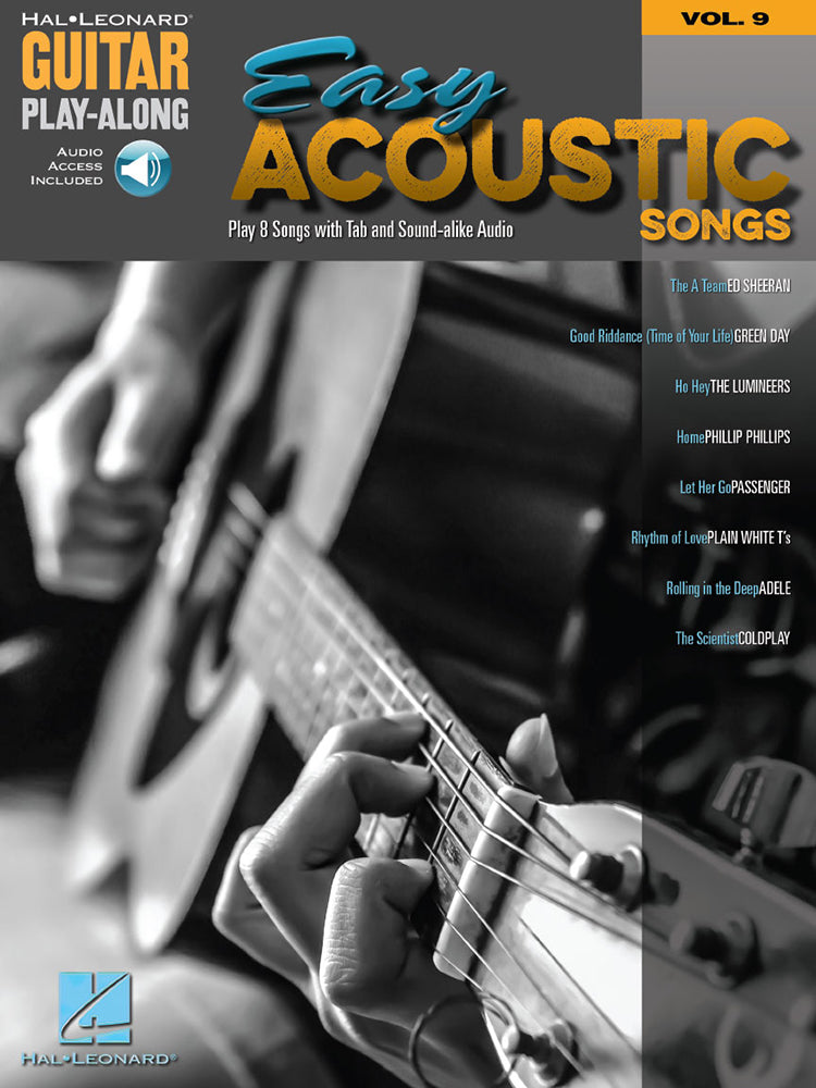 Easy Acoustic Songs Guitar Playalong Volume 9 BK/OLA