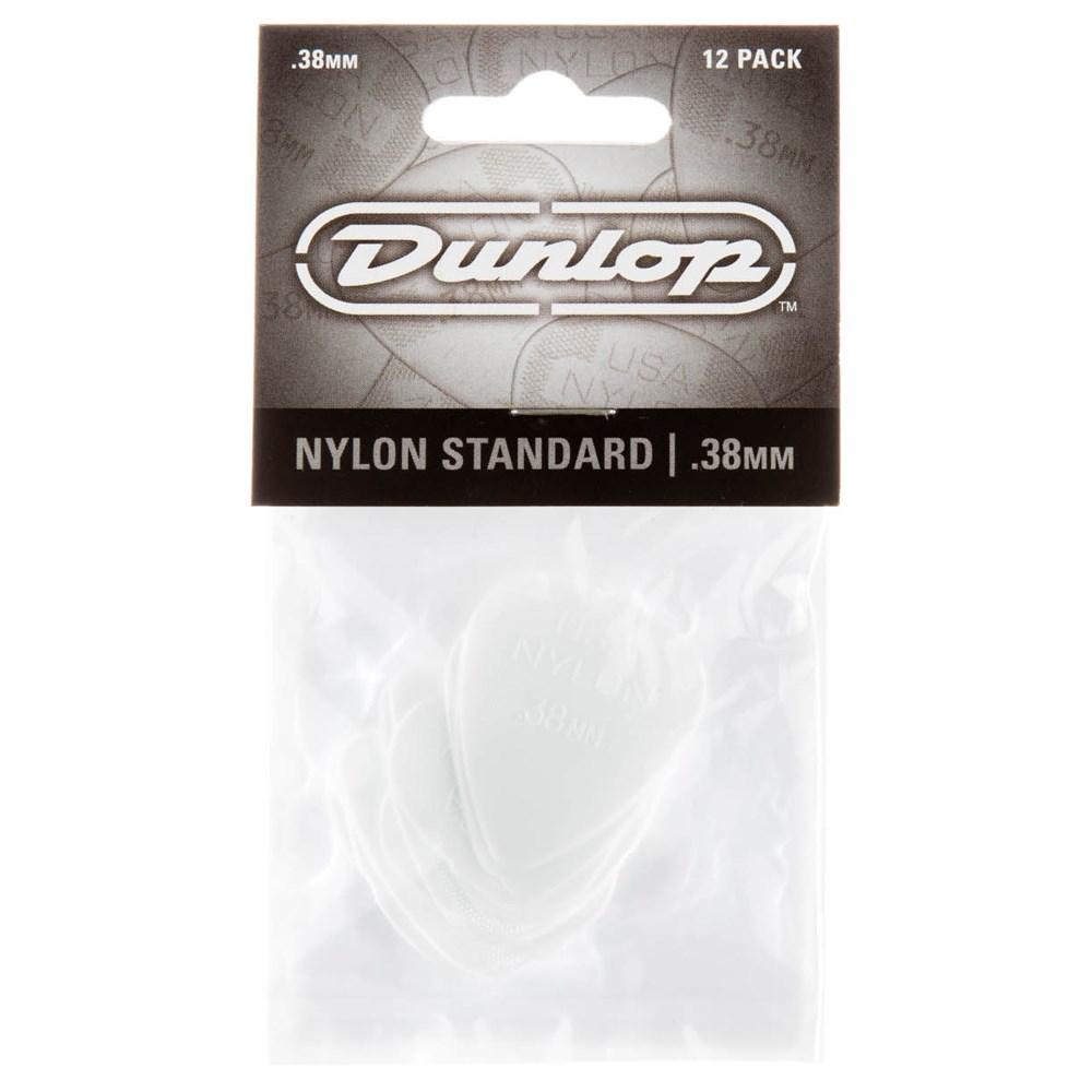 Jim Dunlop Nylon Standard Guitar Picks .38mm 12 Pack in White