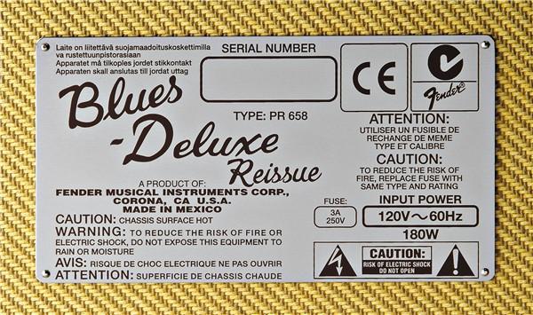 Fender Blues Deluxe Reissue 1x12" 40W Combo Amp