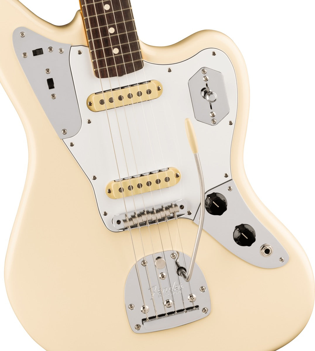 Fender Johnny Marr Jaguar, Rosewood Fingerboard in Olympic White