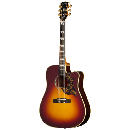 Epiphone Hummingbird Deluxe EC Acoustic Electric Guitar in Autumn Burst