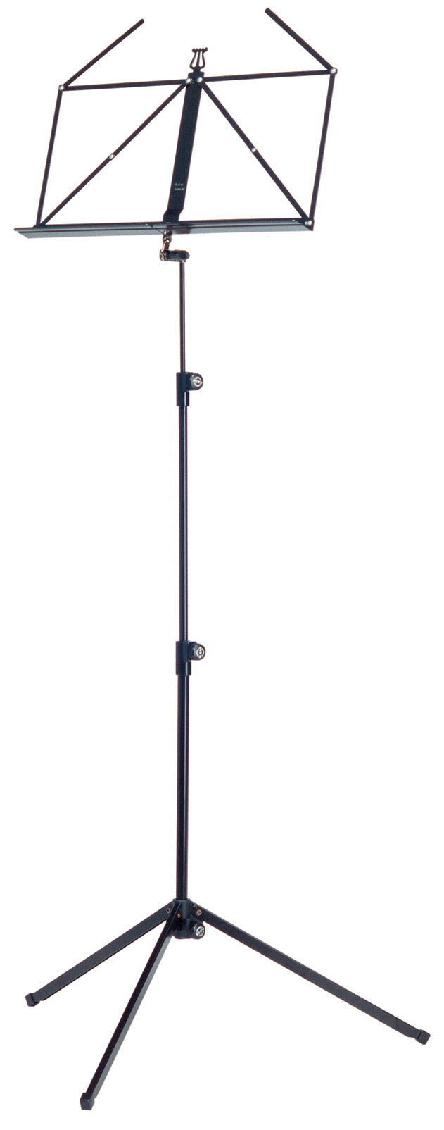 K&M 100/1 Folding 3 Piece Music Stand in Black