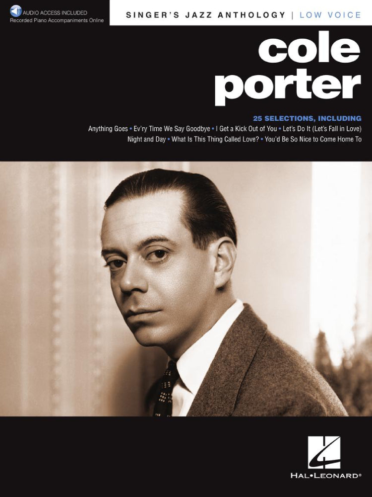 Cole Porter Singer's Jazz Anthology Low Voice BK/OLA
