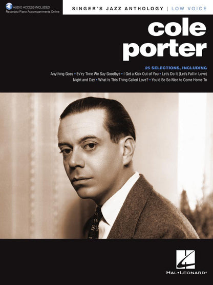 Cole Porter Singer's Jazz Anthology Low Voice BK/OLA