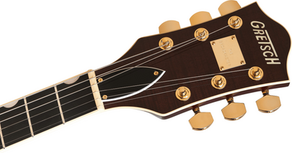 Gretsch  Broadkaster LX Figured Center Block with String Thru Bigsby and Gold Hardware in Havana Burst