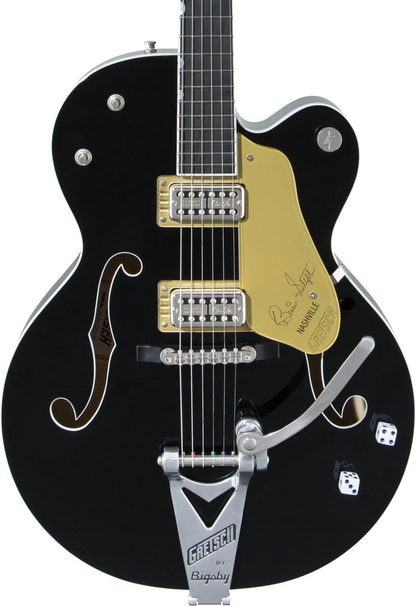 Gretsch G6120T-BSNSH Brian Setzer Signature Nashville Hollow Body with Bigsby in Black Lacquer