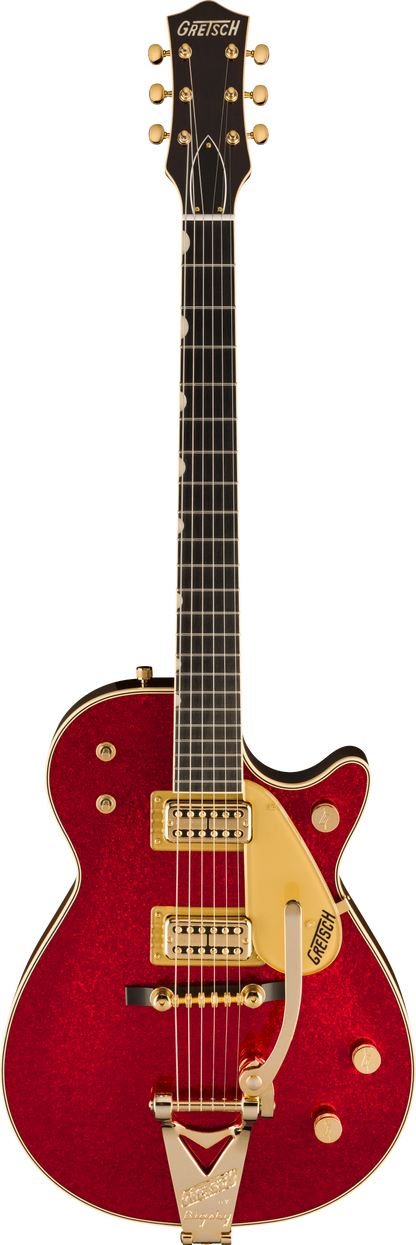 Gretsch 6129TG-59VS Limited Edition Sparkle Jet with String-Thru Bigsby Electric Guitar in Red Sparkle