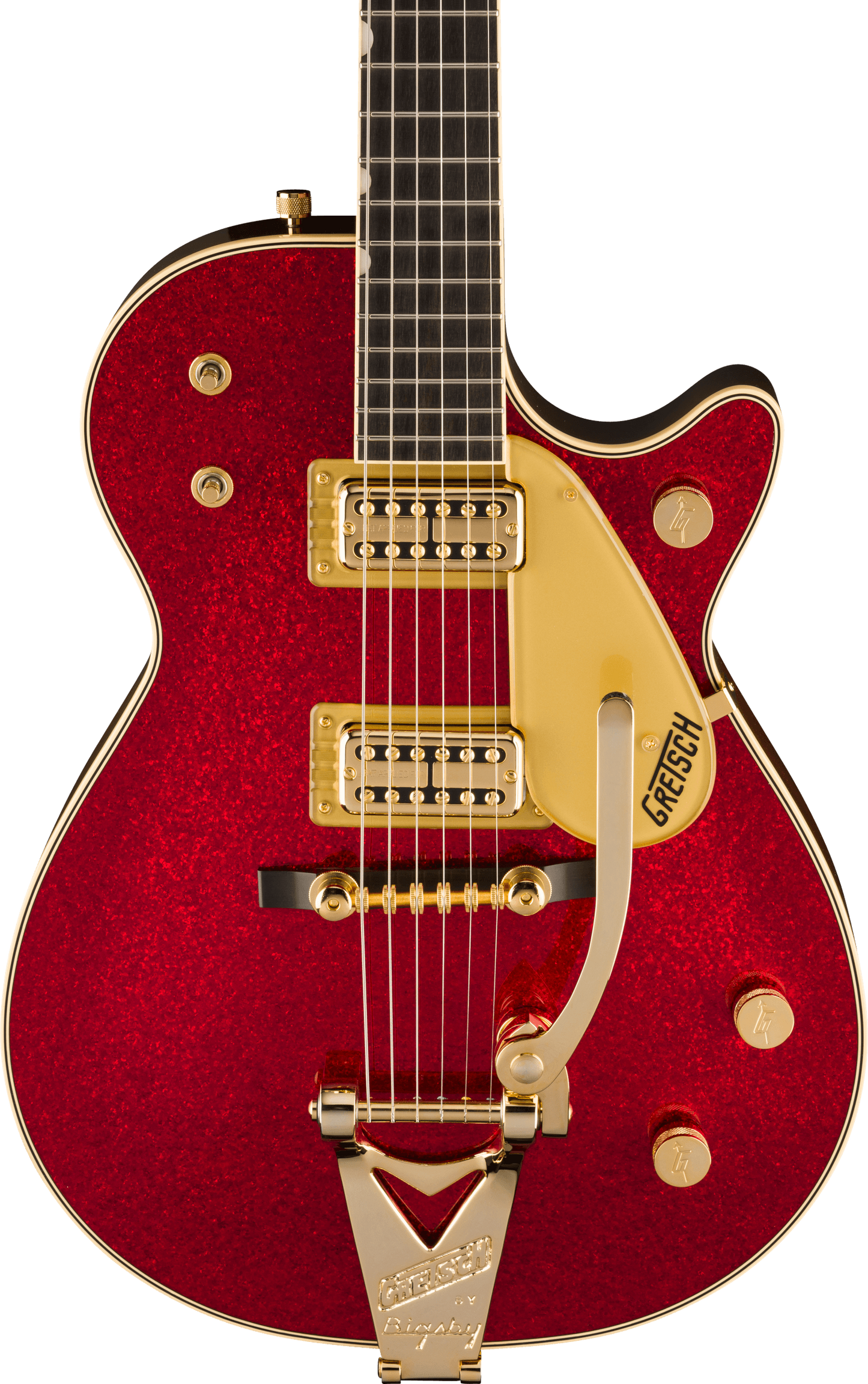 Gretsch 6129TG-59VS Limited Edition Sparkle Jet with String-Thru Bigsby Electric Guitar in Red Sparkle