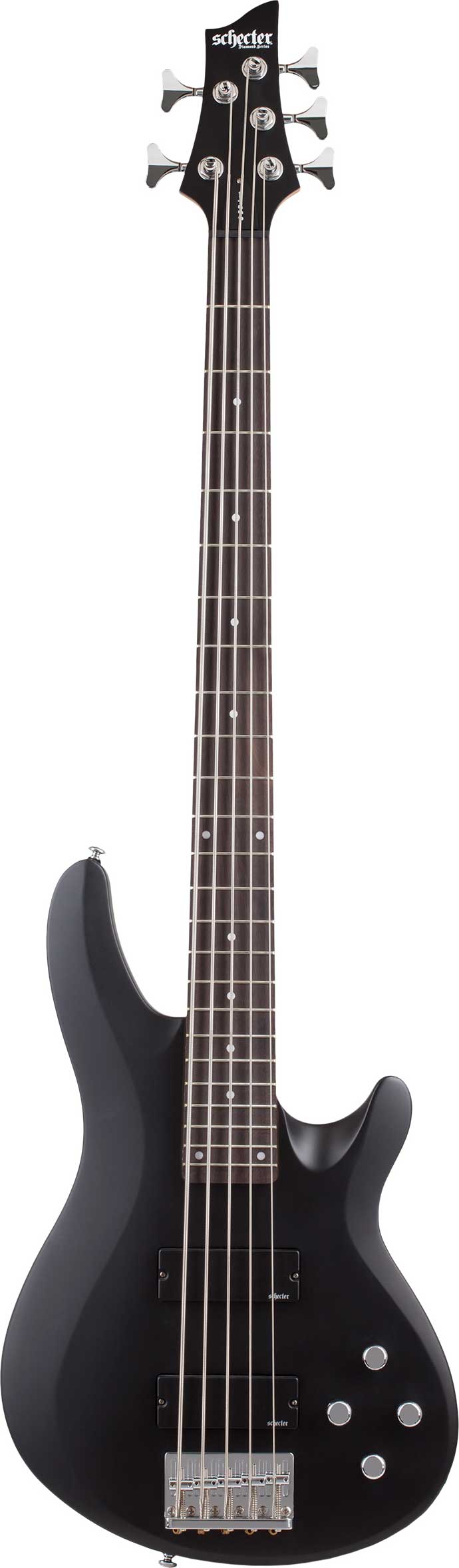 Schecter C-5 Deluxe Bass Guitar in Satin Black
