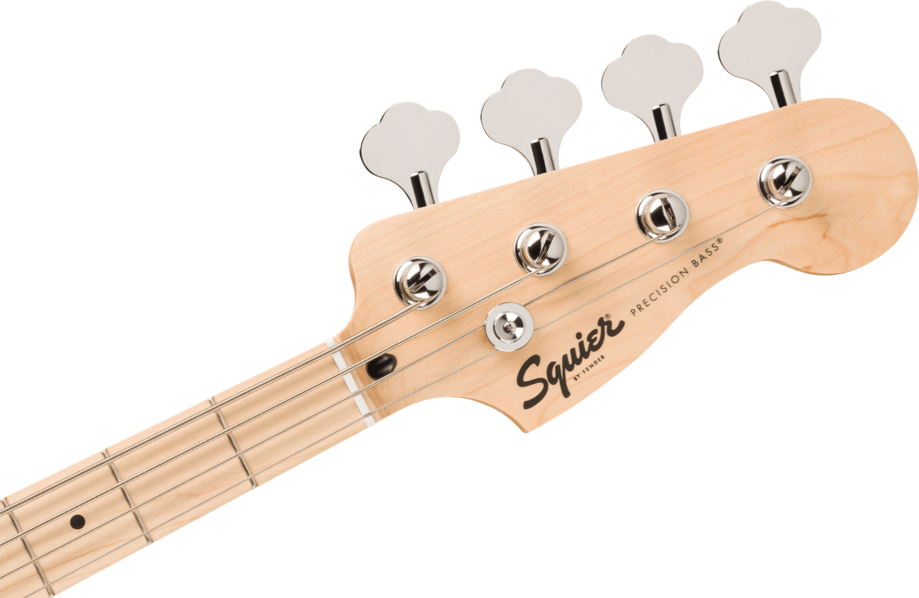 Squier FSR Squier Sonic Precision Bass, Maple Fingerboard, White Pickguard in Graffiti Yellow