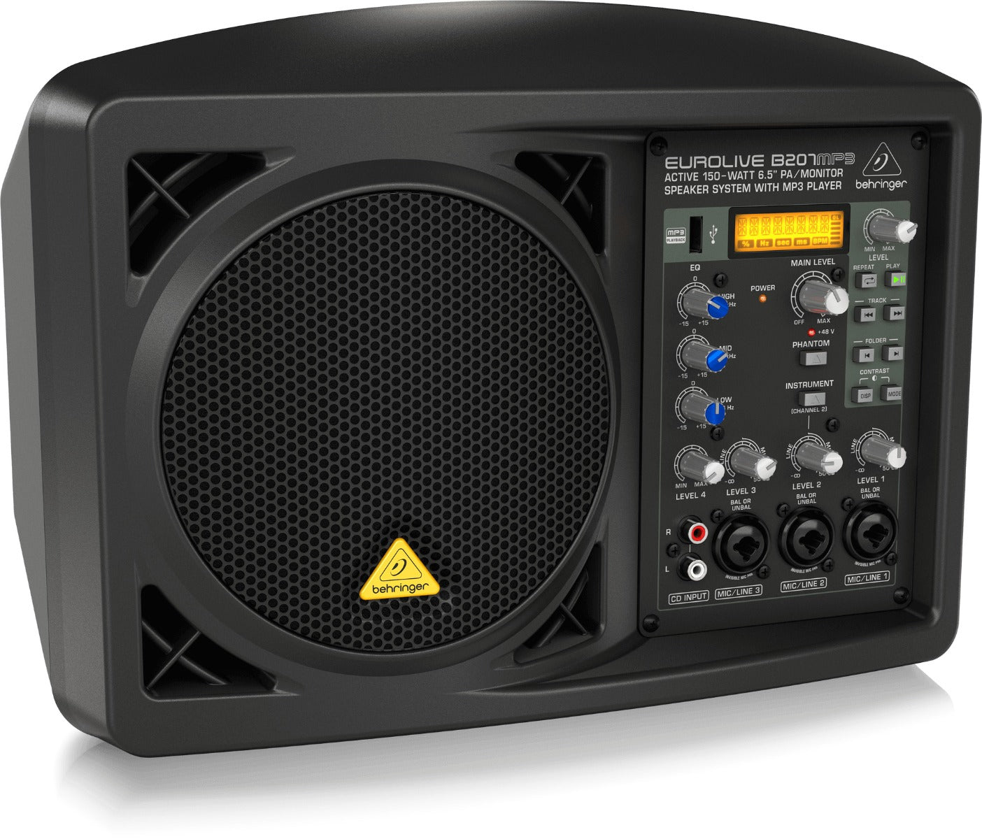 Behringer Eurolive B207MP3 Active 150W 6.5" PA and Monitor Speaker